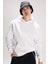 Oversize Geniş Kalıp Kapüşonlu Kanguru Cepli Basic Düz Sweatshirt A4331AX23AU 1