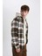 Regular Fit Kareli Oduncu Flanel Uzun Kollu Gömlek S9275AZ23AU 1