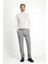 Regular Fit Desenli Likralı Kanvas / Chino Pantolon 3