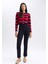 Basic Düz Kumaş Pantolon Slim Fit Dar Kesim Yüksek Bel Kısa Paça A0666AX23AU 2