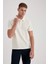Ekru Siyah Regular Fit Düz Kesim Polo Yaka Basic Düz %100 Pamuk Polo Tişört B0643AXNS 3