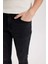 Pedro Slim Fit Dar Kalıp Normal Bel Dar Paça Siyah Jean Pantolon R8788AZ24SP 5
