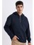 Oversize Geniş Kalıp Kapüşonlu Yarım Fermuarlı Sweatshirt B4846AX24SP 1