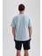 Regular Fit Bisiklet Yaka Baskılı Kısa Kollu Tişört B0656AXNS 5