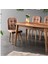 Essen Masa ve Etro Sandalye Takımı, Ceviz, 130 x 80 5