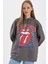 Coool Rolling Stones Oversize Geniş Kalıp Kapüşonlu Kalın Sweatshirt B3006AX23WN 1