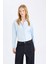 Oversize Geniş Kalıp Poplin Uzun Kollu Gömlek T8735AZ24SP 1