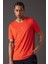 Fit Slim Fit Dar Kesim Bisiklet Yaka Baskılı Kısa Kollu Sporcu Tişört X6142AZ24SP 1