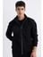Comfort Regular Fit Rahat Kalıp Dik Yaka Cepli Basic Düz Fermuarlı Sweatshirt A5276AX24SP 1