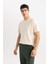 New Regular Fit Bisiklet Yaka Basic Düz %100 Pamuk Kısa Kollu Tişört V7699AZ24SP 3