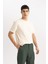 New Regular Fit Bisiklet Yaka Basic Düz %100 Pamuk Kısa Kollu Tişört V7699AZ24SP 4