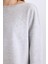 Fall in Love Bisiklet Yaka Uzun Kollu Casual Pijama Üstü B1279AX23WN 5