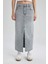 Long Fit Yırtmaçlı Uzun Boy Jean Etek B9847AX24SP 1