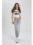 Long Fit Yırtmaçlı Uzun Boy Jean Etek B9847AX24SP 3