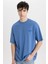 Comfort Regular Fit Rahat Kalıp Bisiklet Yaka Baskılı Kısa Kollu Tişört C2136AX24SM 1