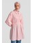 Fiyonklu Naturel Kumaşlı Tunik 24K4300 Pembe 1