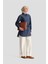 Üçgen Robalı Denim Tunik 24K4306 Lacivert 4