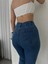Kadın Süper Skinny Fit Esnek Likralı Denim Jean Kot Pantolon 5