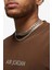 Air Jordan Jumpman Wordmark Unisex Brown Tee Air Jordan Nakış Logolu Pamuk Tişört Kahverengi 3