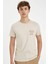 Slim Fit Dar Kesim Bisiklet Yaka Baskılı Kısa Kollu Tişört B8478AX24SM 1