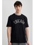 Regular Fit Bisiklet Yaka Baskılı Kısa Kollu Tişört C2137AX24SM 1