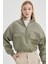 Coool Fermuarlı Yaka Crop Kalın Sweatshirt C4395AX24SP 1
