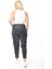Mom Fit Jean Büyük Beden Yüksek Bel Carrot Kesim Dar Paça Pileli Esnek Kot Pantolon C600 5