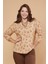 Leopar Desen Triko Bluz (23110) 2
