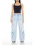 Mid-Rise Wide-Leg Kargo Jean Pantolon 2