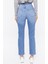Düğme Detaylı High-Rise Jean Pantolon 4