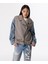 Denim Mıx Kemerli Mont TS1250012024005 3