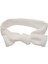 Kız Bebek Beyaz Düğümlü Fitilli Bandana 1