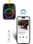 Taşınabilir Mikrofonlu ve Kumandalı 40 W Parti Karaoke Kumandalı Bluetooth Hoparlör LED Işıklı 4