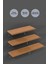 40 Cm 50 Cm 60 Cm 3lü Safir Meşe Mdf Uçan Duvar Rafı Gizli Bağlantı Kitaplık 2