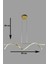 Eclipse Modern Tasarım Eskitme Renk Beyaz Ledli Cafe - Mutfak - Salon 2 Li LED Avize 2