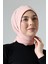 Üç Farklı Bağlamalı Tesettür Hazır Pratik Şal Pembe 1