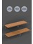 50 Cm 60 Cm 2li Safir Meşe Mdf Uçan Duvar Rafı Gizli Bağlantı Kitaplık 2
