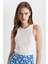 Slim Fit Dar Kesim Halter Yaka Fitilli Kaşkorse Atlet C4078AX24SP 1