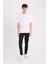 Carlo Skinny Fit Ekstra Dar Kalıp Normal Bel Ekstra Dar Paça Siyah Jean Pantolon S2285AZ24AU 2