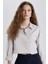 Oversize Geniş Kalıp Crop Poplin Uzun Kollu Gömlek C5026AX24SP 1