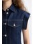 Kısa Kollu Mini Jean Elbise C5643AX24SP 5