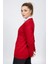 Vs Bayan V Yaka Dügmeli Düz U.kol Hırka Trk Kırmızı 5