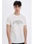 Slim Fit Dar Kesim Bisiklet Yaka Baskılı Kısa Kollu Tişört C5674AX24HS 1