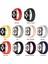 Apple Watch Seri 10 46mm, Seri 9/8/7/6/SE/5/4/3 Solo Loop Kordon 45mm 44mm 42mm Uyumlu Large 3