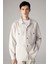 Oversize Geniş Kalıp Polo Yaka Twill Uzun Kollu Gömlek Ceket C2896AX24SP 1