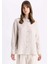 Relax Fit Keten Uzun Kollu Gömlek Tunik C5634AX24SM 1