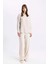 Relax Fit Keten Uzun Kollu Gömlek Tunik C5634AX24SM 2