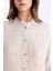 Relax Fit Keten Uzun Kollu Gömlek Tunik C5634AX24SM 5