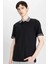 New Regular Fit Waffle Kısa Kollu Basic Düz Polo Tişört B4508AX24SP 1