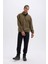 Comfort Regular Fit Rahat Kalıp Dik Yaka Baskılı Polar Sweatshirt C7795AX24AU 2